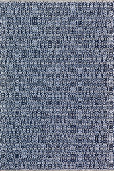 nuloom Home Conservatory Optic Diamond Handwoven Cotton Area Rug Blue