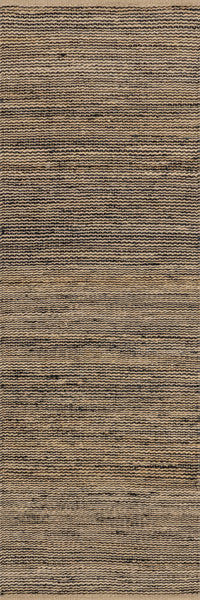 Nuloom Home Conservatory Striped Handwoven Jute Area Rug Black