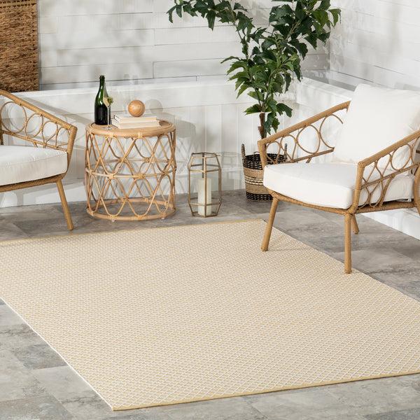 Nuloom Home Conservatory Trellis Handwoven Indoor/Outdoor Area Rug Beige