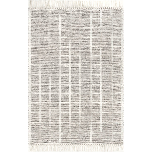 nuloom Huia Casual Striped Wool Blend Tassel Area Rug Ivory
