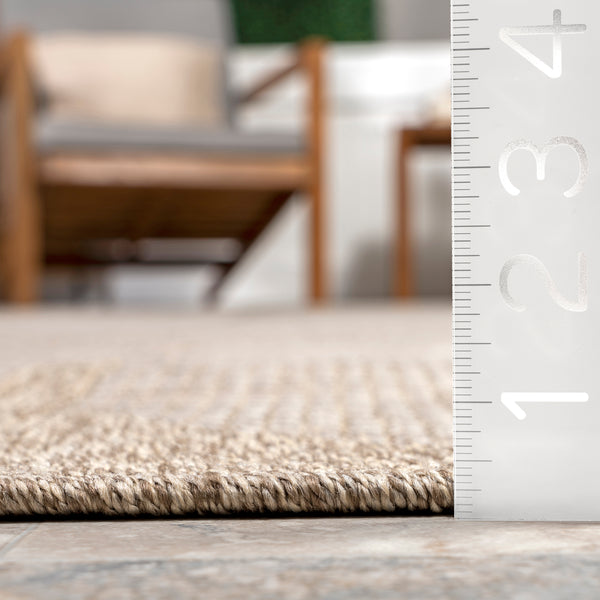 Nuloom Inara Abstract Geometric Indoor/Outdoor Area Rug Tan