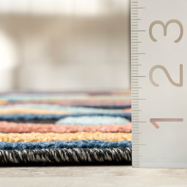 Nuloom Inés Bohemian Lined Indoor/Outdoor Area Rug Gray