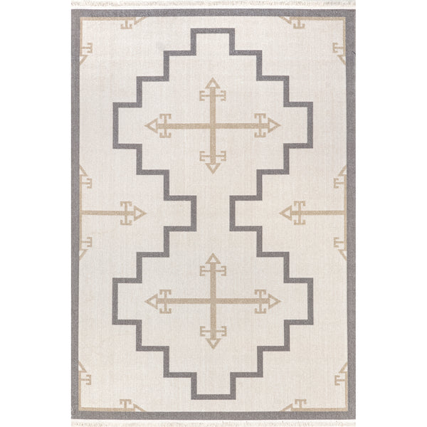 nuloom Isa Southwestern Indoor/Outdoor Fringe Area Rug Beige