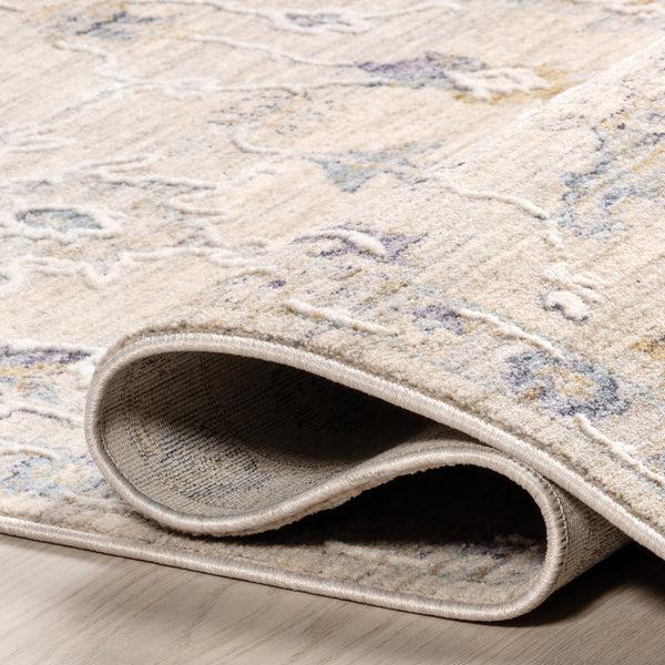 Nuloom Ismay Transitional Floral Fringe Area Rug Beige