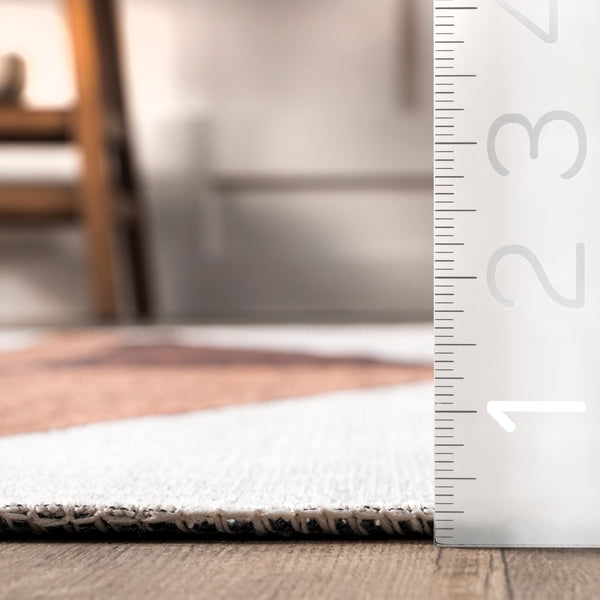 Nuloom Isolde Diamond Machine Washable Area Rug Rust
