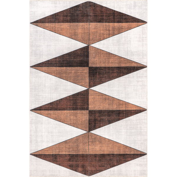 nuloom Isolde Diamond Machine Washable Area Rug Rust