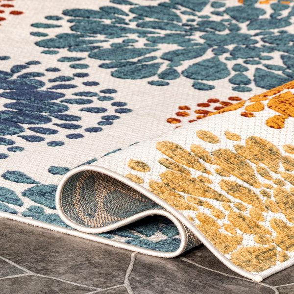 Nuloom Iva Contemporary Flowers Indoor/Outdoor Area Rug Multi