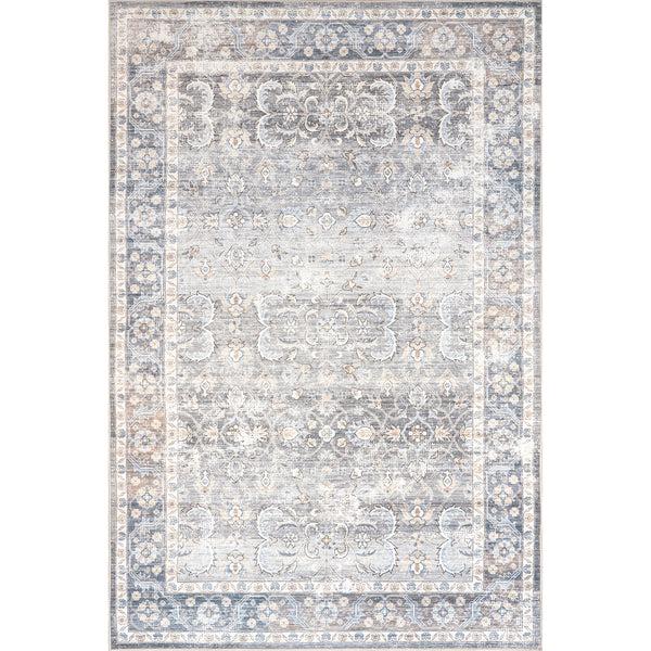 nuloom Ivette Persian Stain Repellent Machine Washable Area Rug Gray
