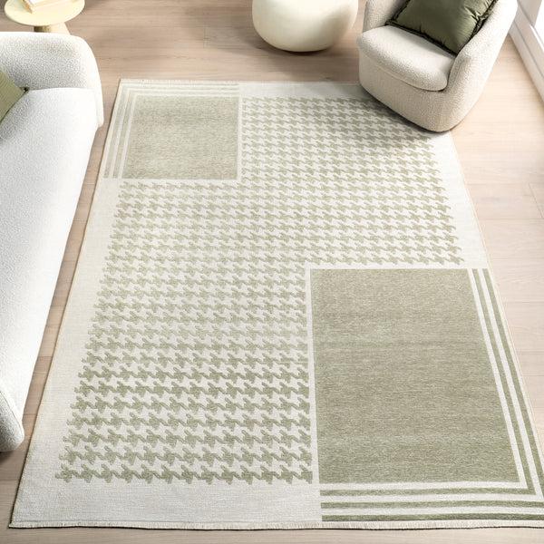Nuloom Iyla SuperiorWash Geometric Reversible Area Rug Green