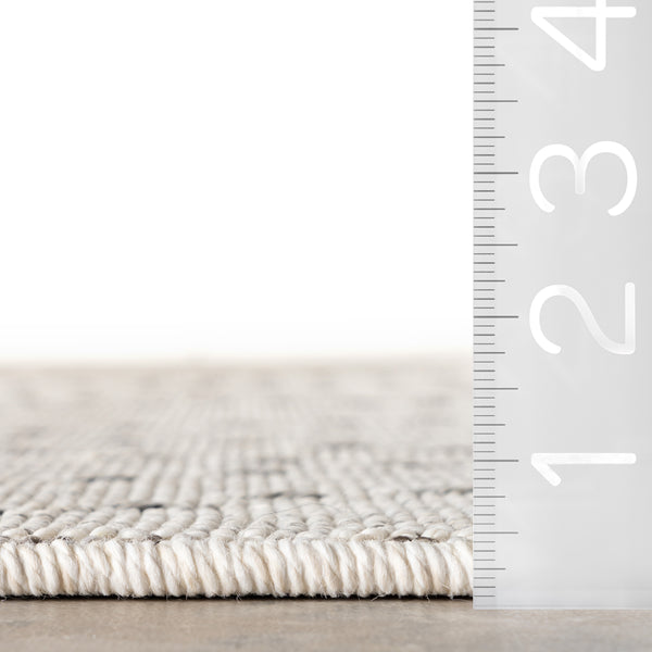 Nuloom Jacinda Trellis Indoor/Outdoor Area Rug Light Grey
