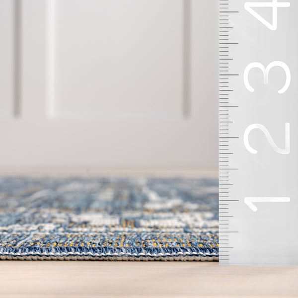 Nuloom Jamie Indoor/Outdoor Reversible Area Rug Cream & Blue
