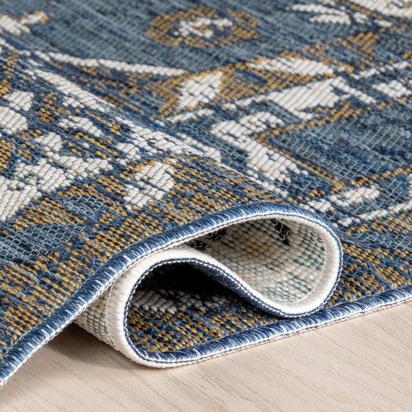 Nuloom Jamie Indoor/Outdoor Reversible Area Rug Cream & Blue