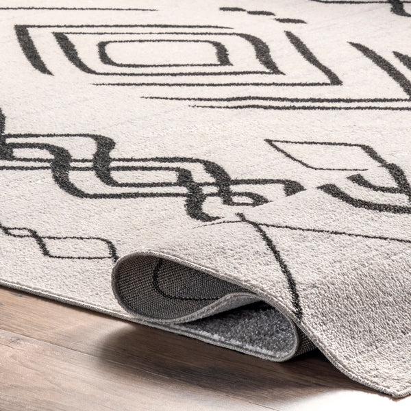 Nuloom Janelle Machine Washable Transitional Moroccan Area Rug Gray