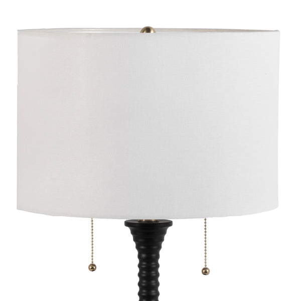 Nuloom Janey 26" Black And Gold Steel Table Lamp Black