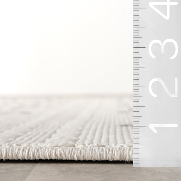 Nuloom Jaxine Geometric Indoor/Outdoor Area Rug Cream