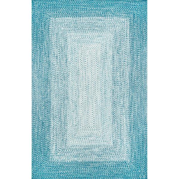 nuloom Jayda Braided Ombre Indoor/Outdoor Area Rug Charcoal