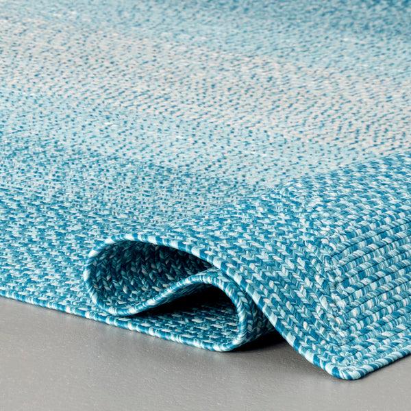 Nuloom Jayda Braided Ombre Indoor/Outdoor Area Rug Charcoal