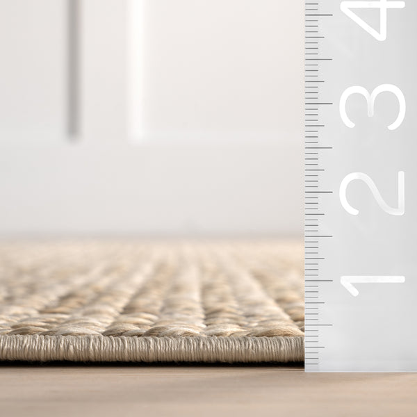 Nuloom Jazmin Geometric Indoor/Outdoor Area Rug Beige
