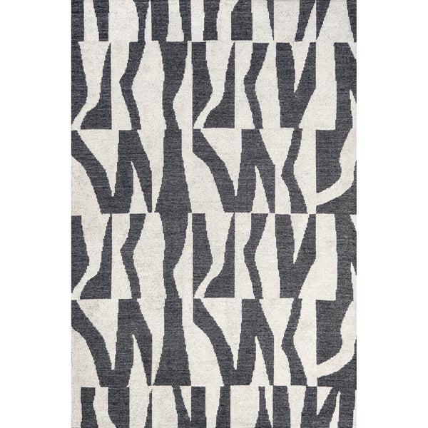 nuloom Jenice Handmade Modern Abstract Area Rug Charcoal