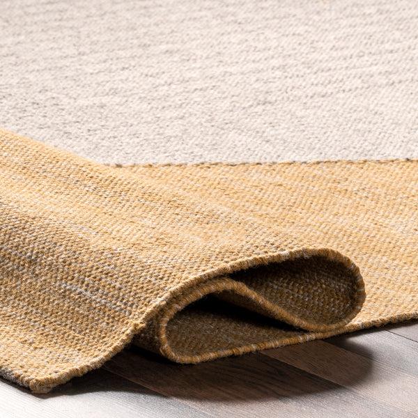 Nuloom Jillian Abstract Striped Wool Blend Area Rug Ivory