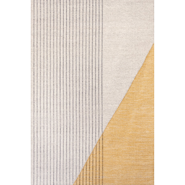 nuloom Jillian Abstract Striped Wool Blend Area Rug Ivory