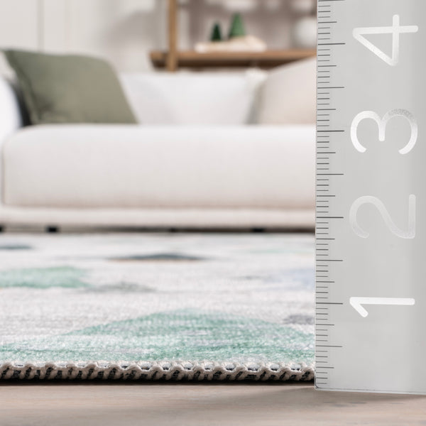 Nuloom Jina Evergreen Tree Machine Washable Area Rug Green