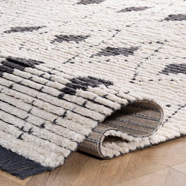 Nuloom Joanna Diamond Trellis Soft Shag Fringe Area Rug Beige