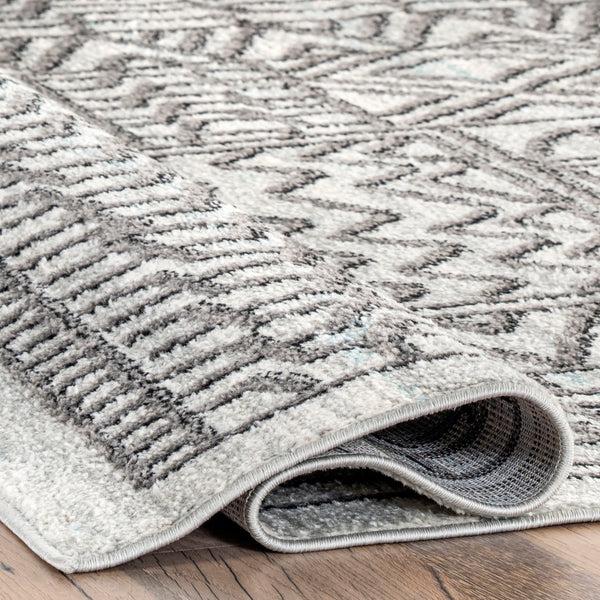 Nuloom Joannie Contemporary Abstract Patterned Area Rug Beige