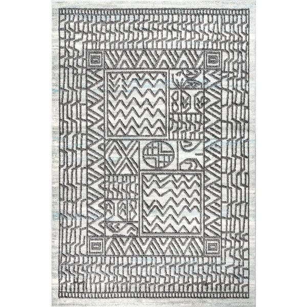 nuloom Joannie Contemporary Abstract Patterned Area Rug Beige