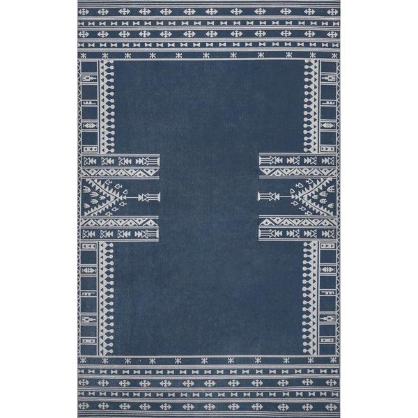 nuloom Joelle Machine Washable Tribal Geometirc Border Area Rug Light Gray