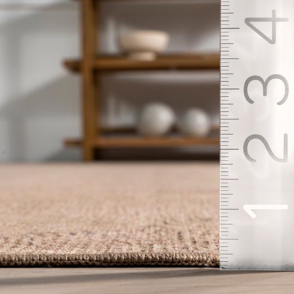 Nuloom Joplin Casual Trellis Cotton Machine Washable Area Rug Natural