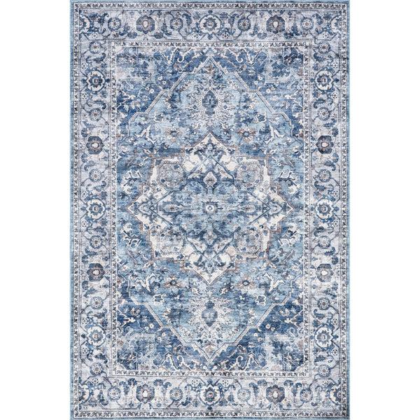 nuloom Joslyn SpinClean Traditional Floral Machine Washable Area Rug Blush