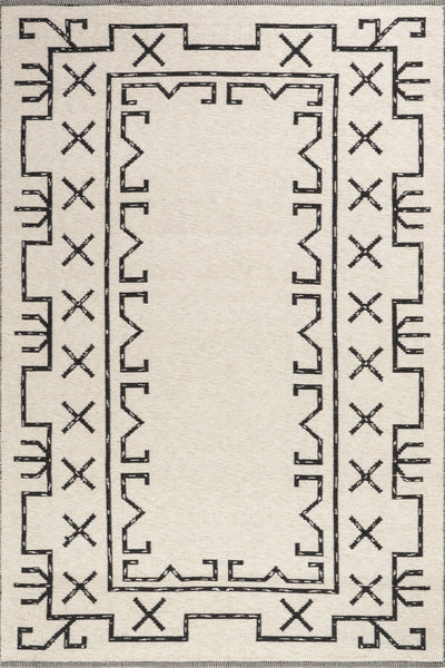 nuloom June Geometric Reversible Wool Area Rug Ivory