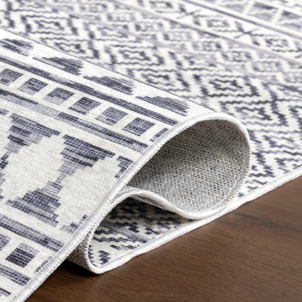 Nuloom Juni Southwestern SplashGuard Machine Washable Area Rug Grey