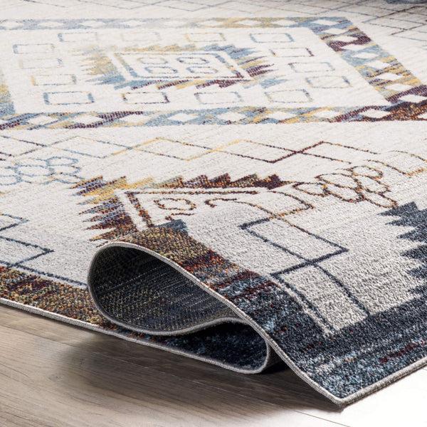 Nuloom Kajal Machine Washable Southwestern Geometric Area Rug Beige