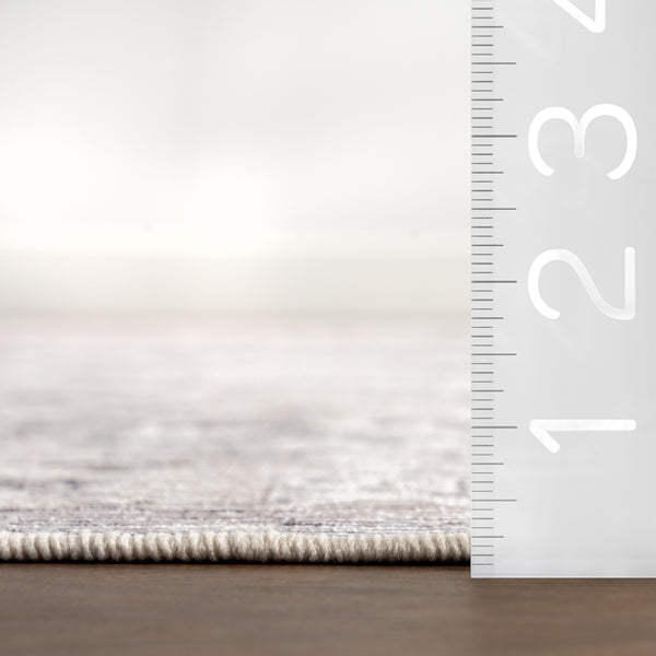 Nuloom Kaleen Medallion Spill Proof Machine Washable Area Rug Grey