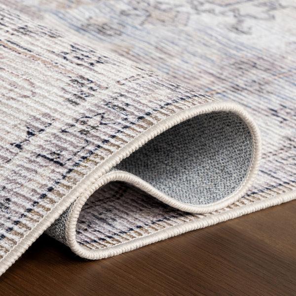 Nuloom Kaleen Medallion Spill Proof Machine Washable Area Rug Grey