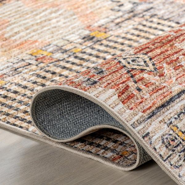 Nuloom Kallie Abstract Spill Proof Machine Washable Area Rug Multicolor
