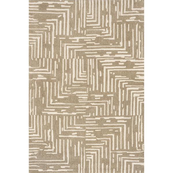 nuloom Kamala Geometric High-Low Wool Area Rug Ivory