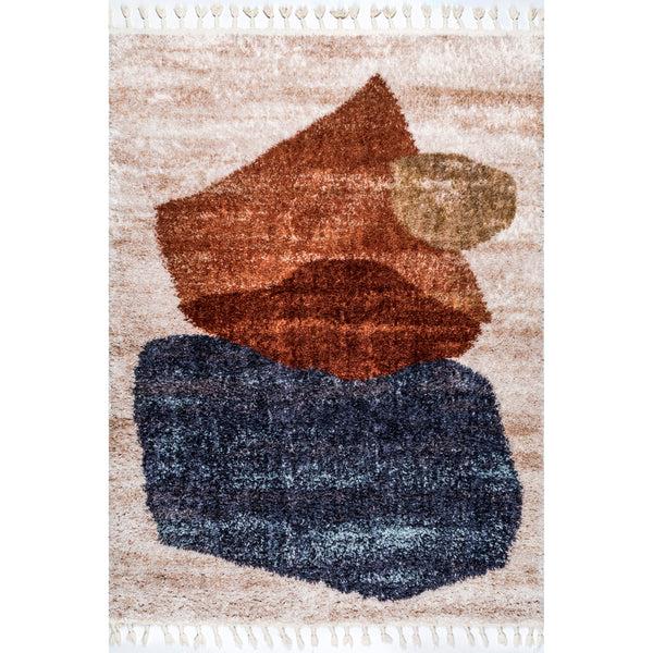 nuloom Kassidy Shaggy Contemporary Tassel Area Rug Blue