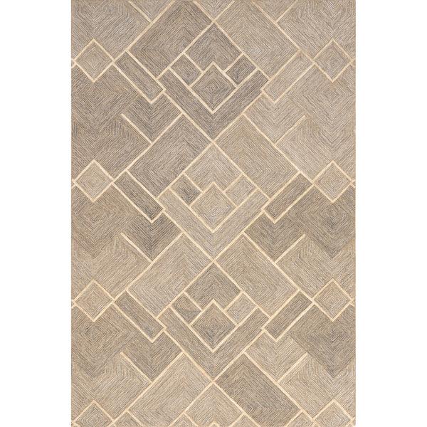 nuloom Kassy Modern Geometric Wool Area Rug Natural