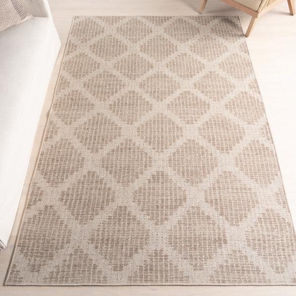 Nuloom Katana Trellis Machine Washable Area Rug Brown