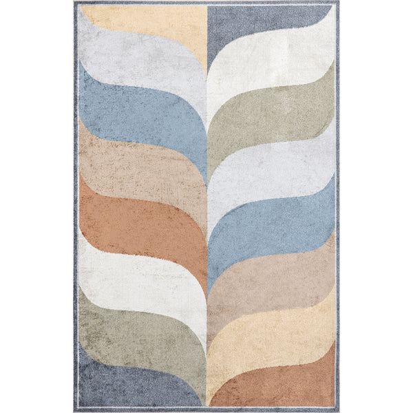 Nuloom Katarina Retro Machine Washable Area Rug Multi
