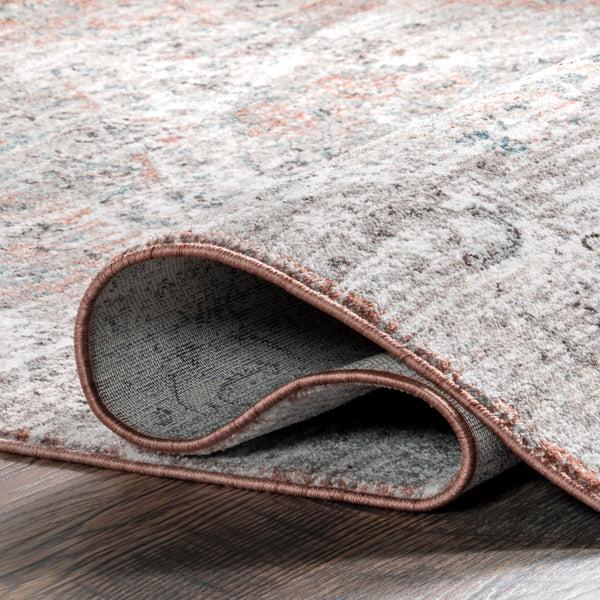 Nuloom Kayleigh Traditional Faded Fringe Area Rug Rust