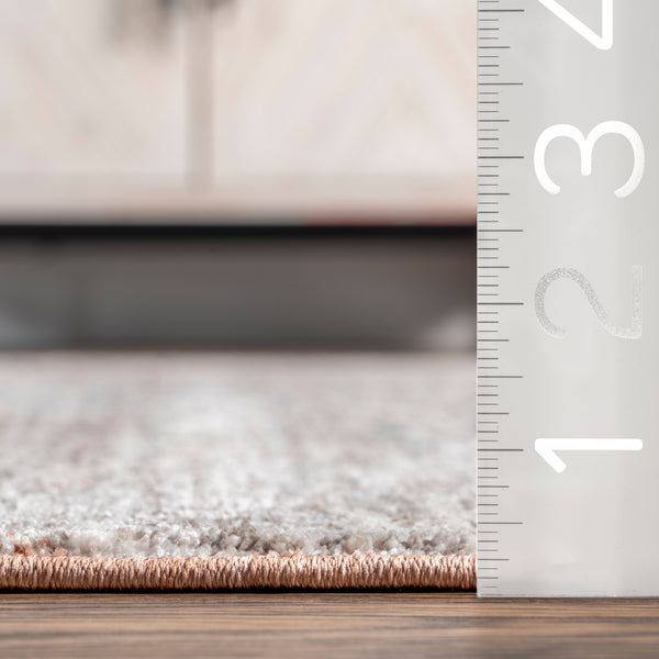 Nuloom Kayleigh Traditional Faded Fringe Area Rug Rust