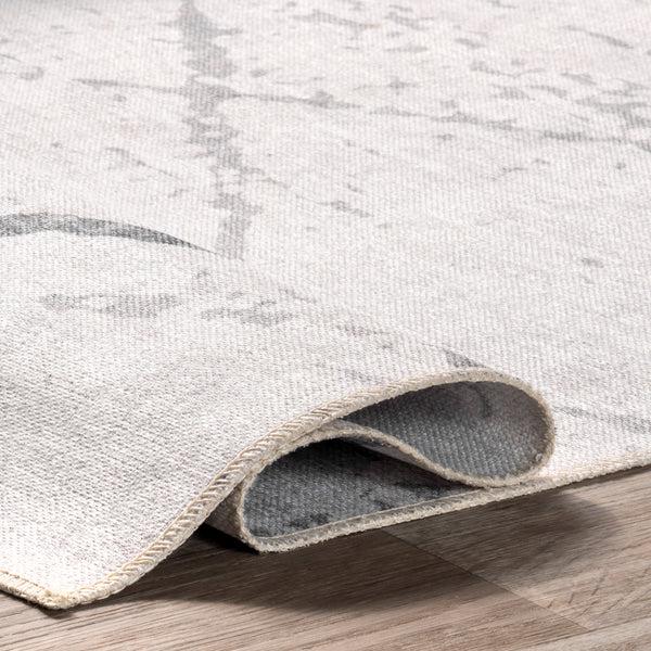 Nuloom Keesha Reversible Machine Washable Area Rug Beige And Blue