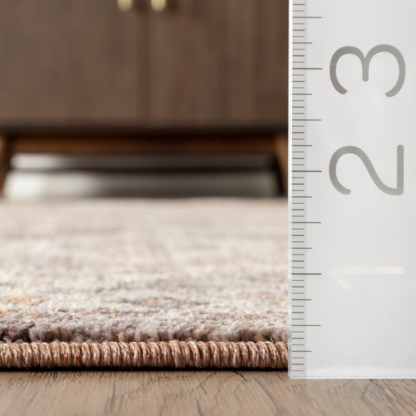 Nuloom Kelsee Vintage Traditional Fringe Area Rug Rust