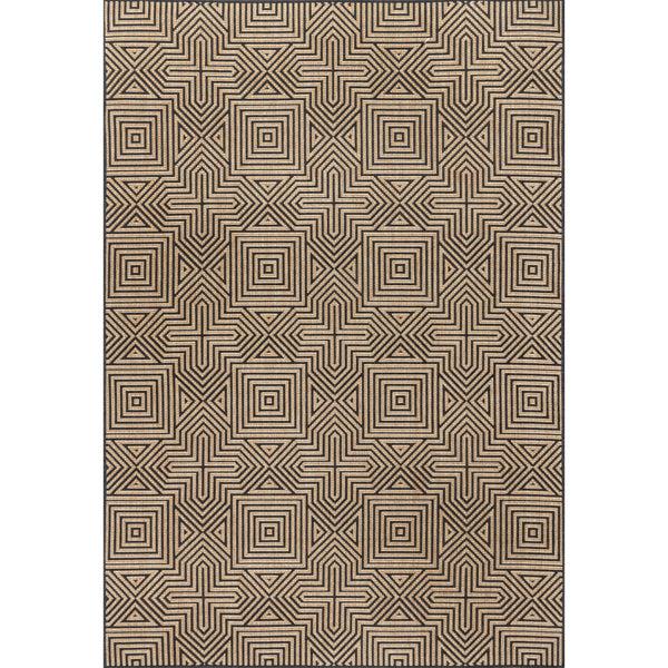 Nuloom Kelsey Modern Abstract Indoor/Outdoor Area Rug Black