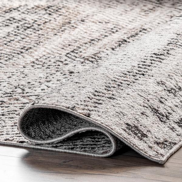 Nuloom Kenia Distressed Diamond Cotton Blend Area Rug Beige