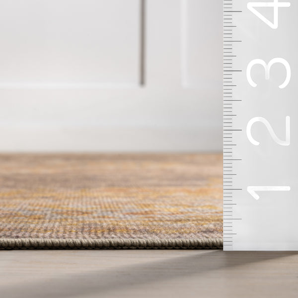Nuloom Kennedi Smart Plus With SplashGuard Area Rug Mustard